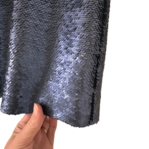 Rebecca Minkoff Claire Sequin Mini Shift Dress Blue Size XS - Picture 5 of 11